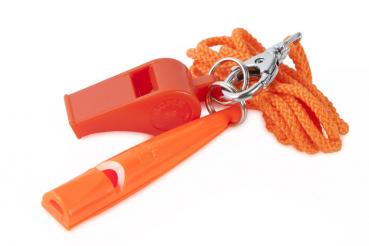 ACME whistle 211 1/2 and Thunderer 660 trill whistle with lanyard trill